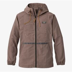 LL Bean Mountain Classic Full Zip Jacket Men's Large Classic Rain Coat Brown NWT